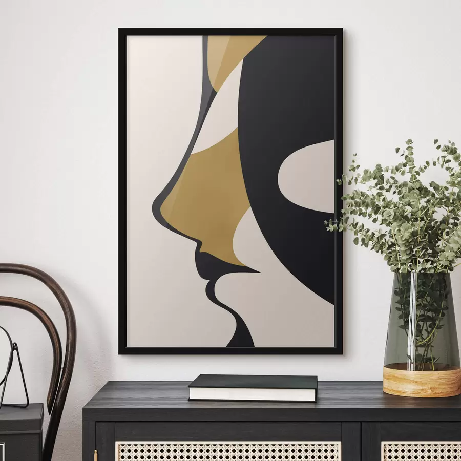 Fototapeta Abstrakcyjna sylwetka twarzy f47252