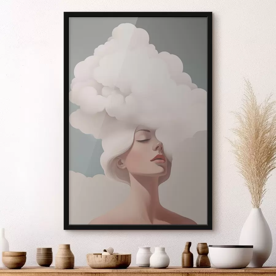 Fototapeta Dziewczyna i chmura f47338