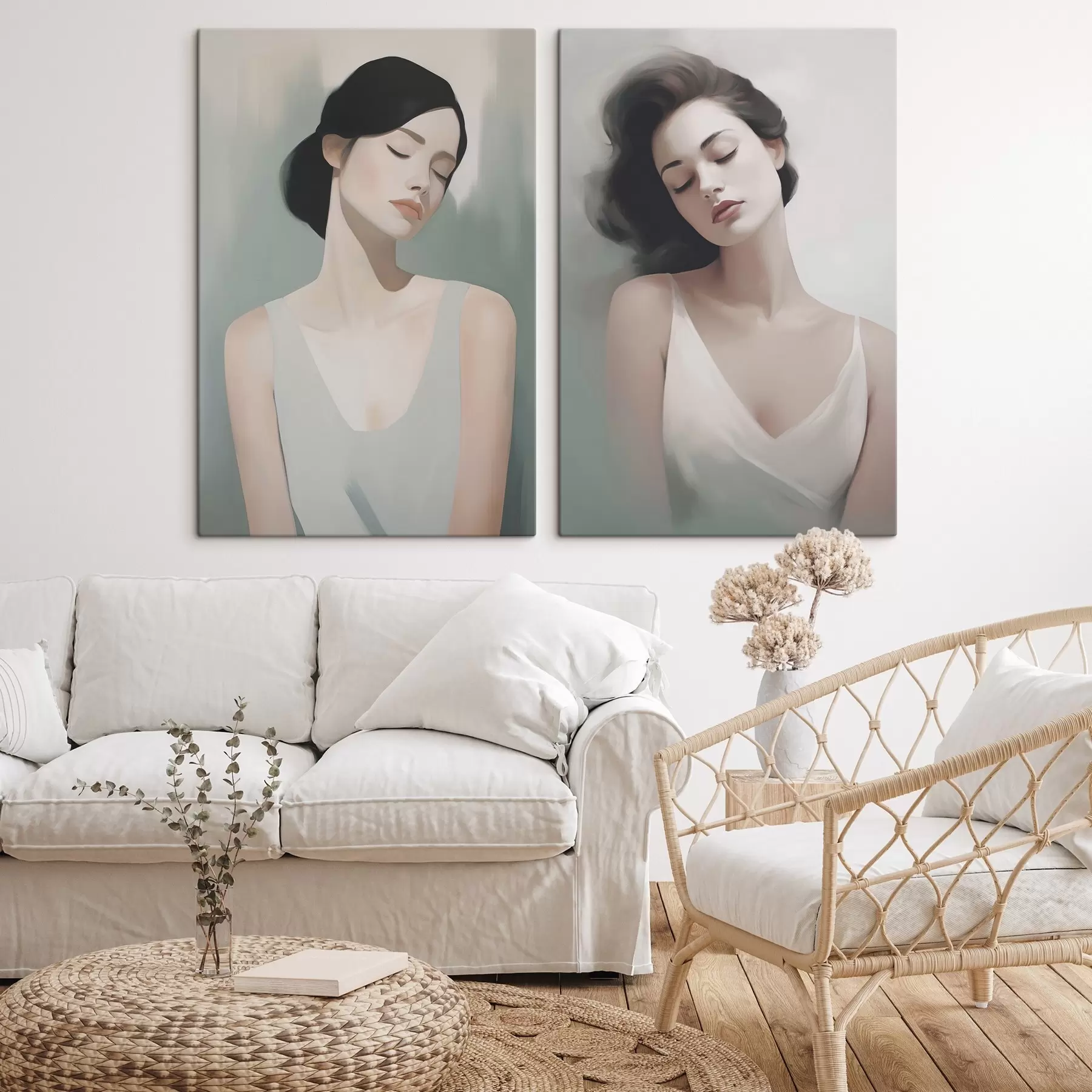 Obraz Dziewczyna z zamkniętymi oczami m01188