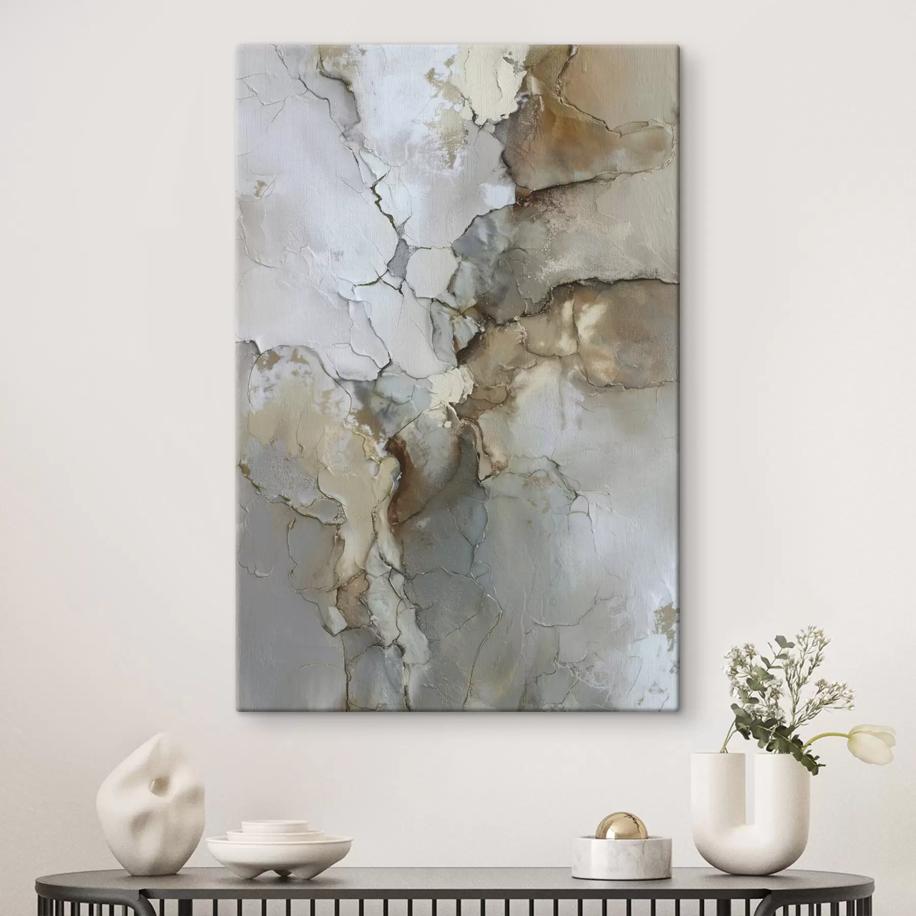 Obraz imitacja abstrakcyjnej tekstury z pęknięciami s47118