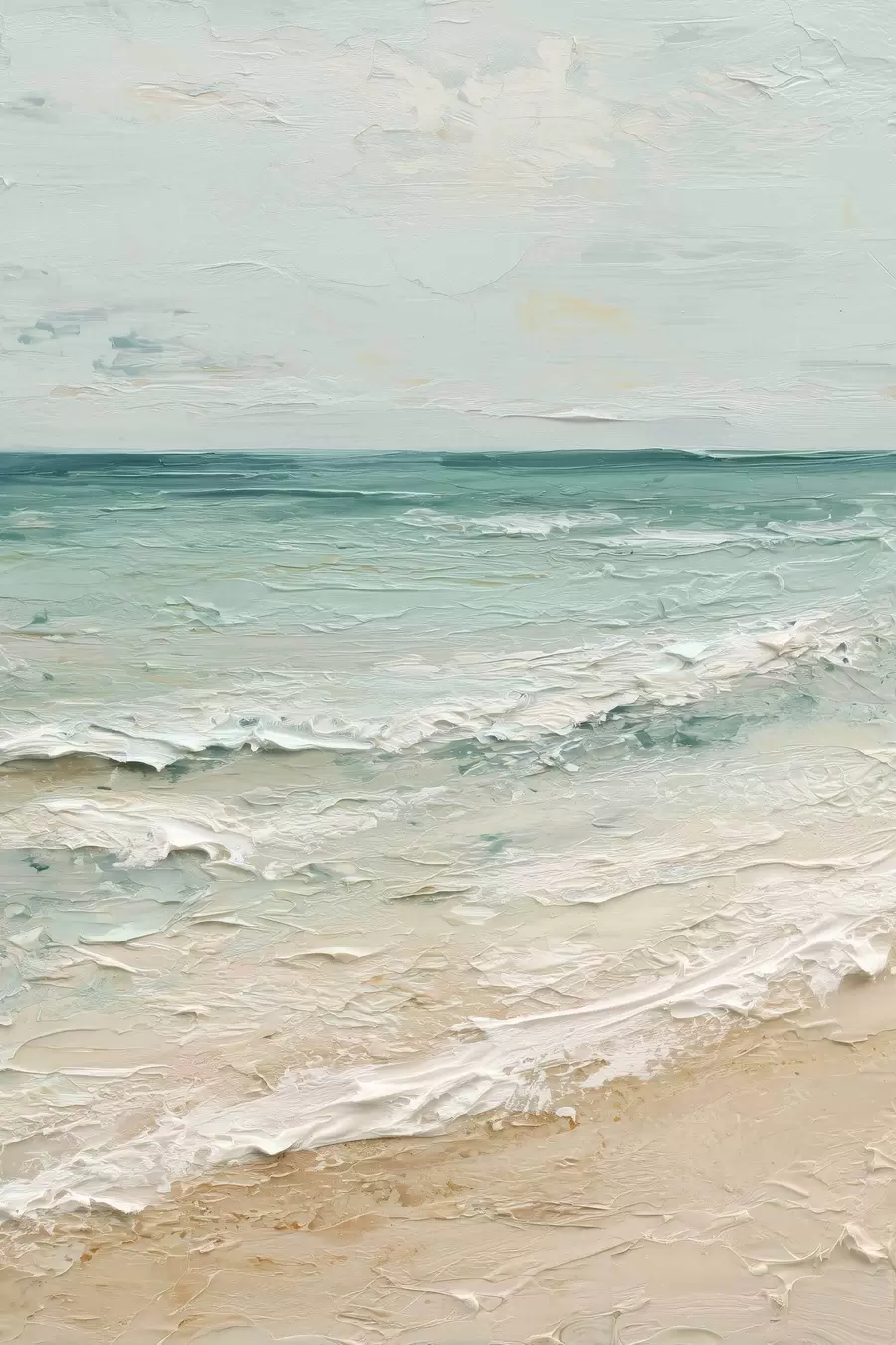 Obraz nadmorskie w stylu malarstwa olejnego s47120