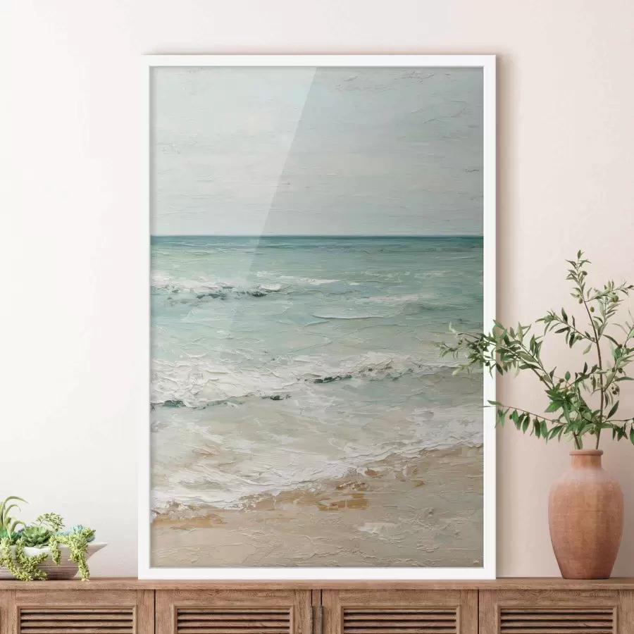 Fototapeta nadmorskie w stylu malarstwa olejnego f47119