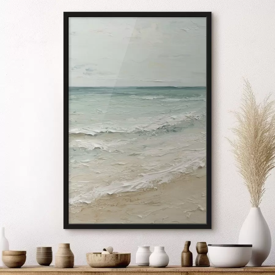 Fototapeta nadmorskie w stylu malarstwa olejnego f47120