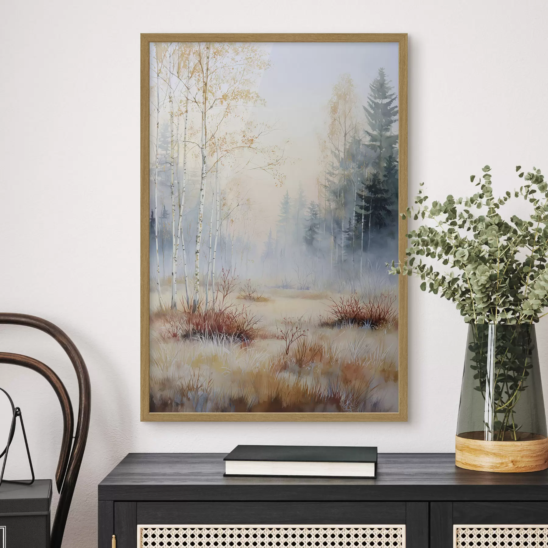Fototapeta pierwsze przymrozki w lesie f47129