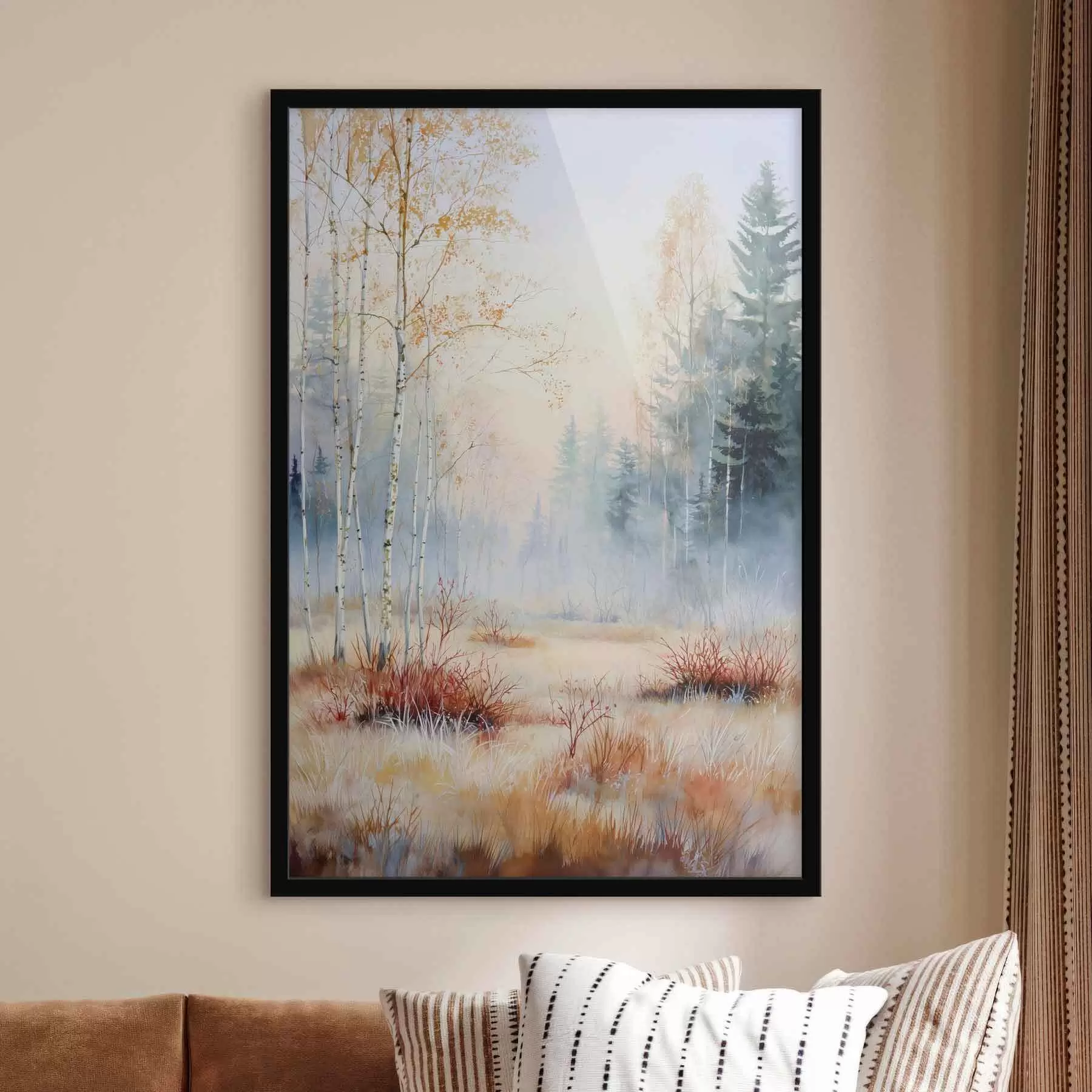 Fototapeta pierwsze przymrozki w lesie f47129