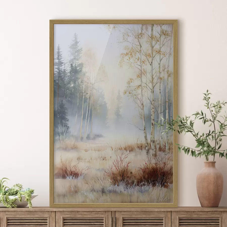 Fototapeta pierwsze przymrozki w lesie f47130