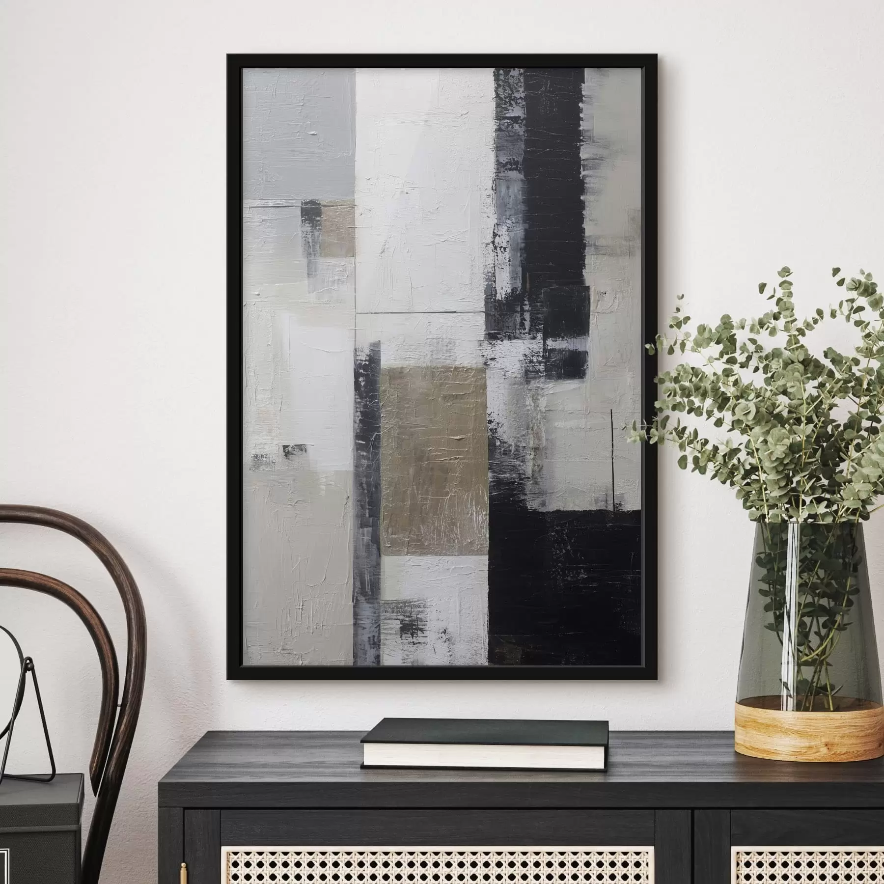 Fototapeta współczesna abstrakcja w kontrastujących kolorach f47133