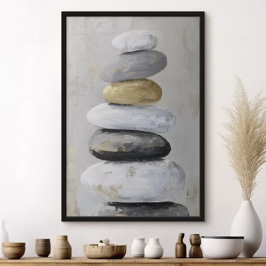 Fototapeta duże kamienie w stylu malarskim f47235