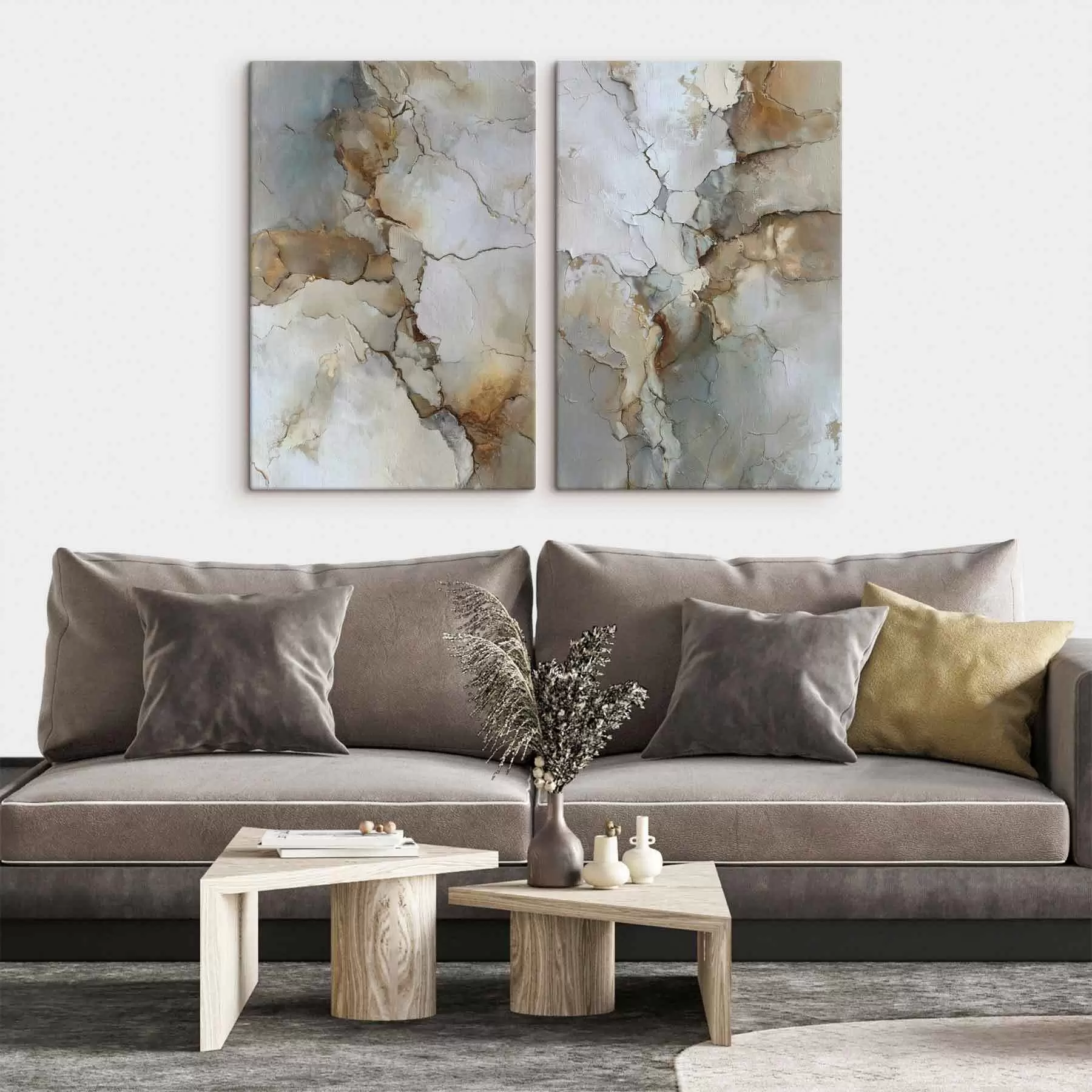 Obraz imitacja abstrakcyjnej tekstury z pęknięciami m01169