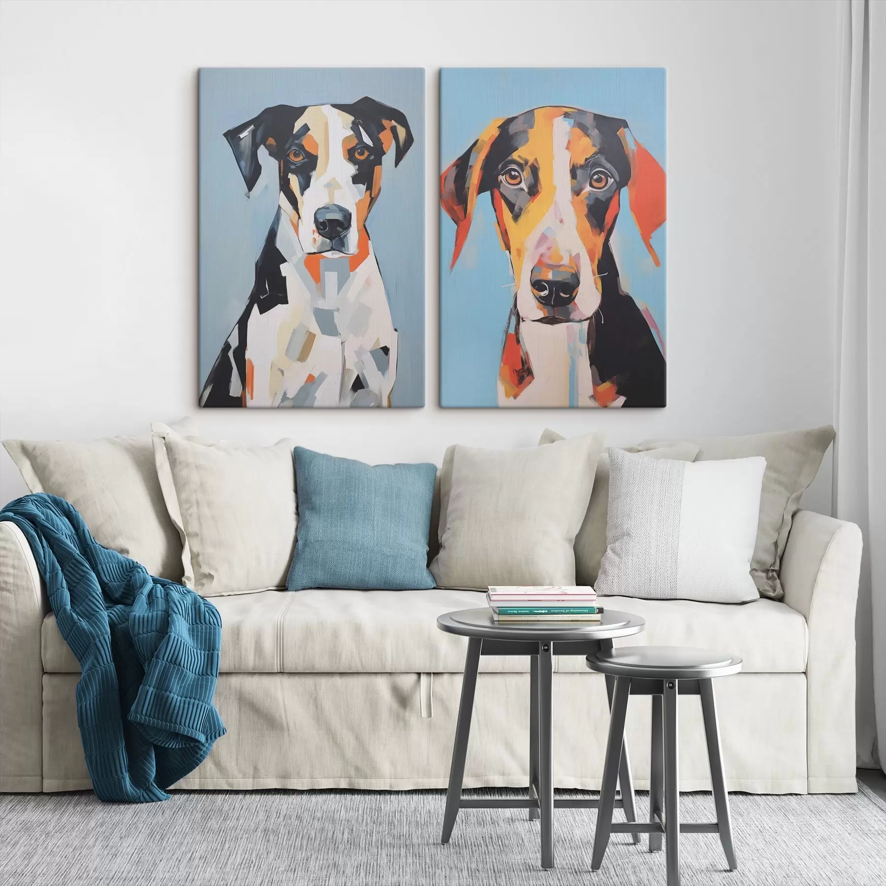 Obraz Abstrakcyjny portret psa m01189