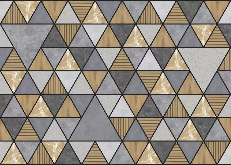 Fototapeta Trójkątna ozdoba w neutralnych i ciepłych kolorach w05096v1