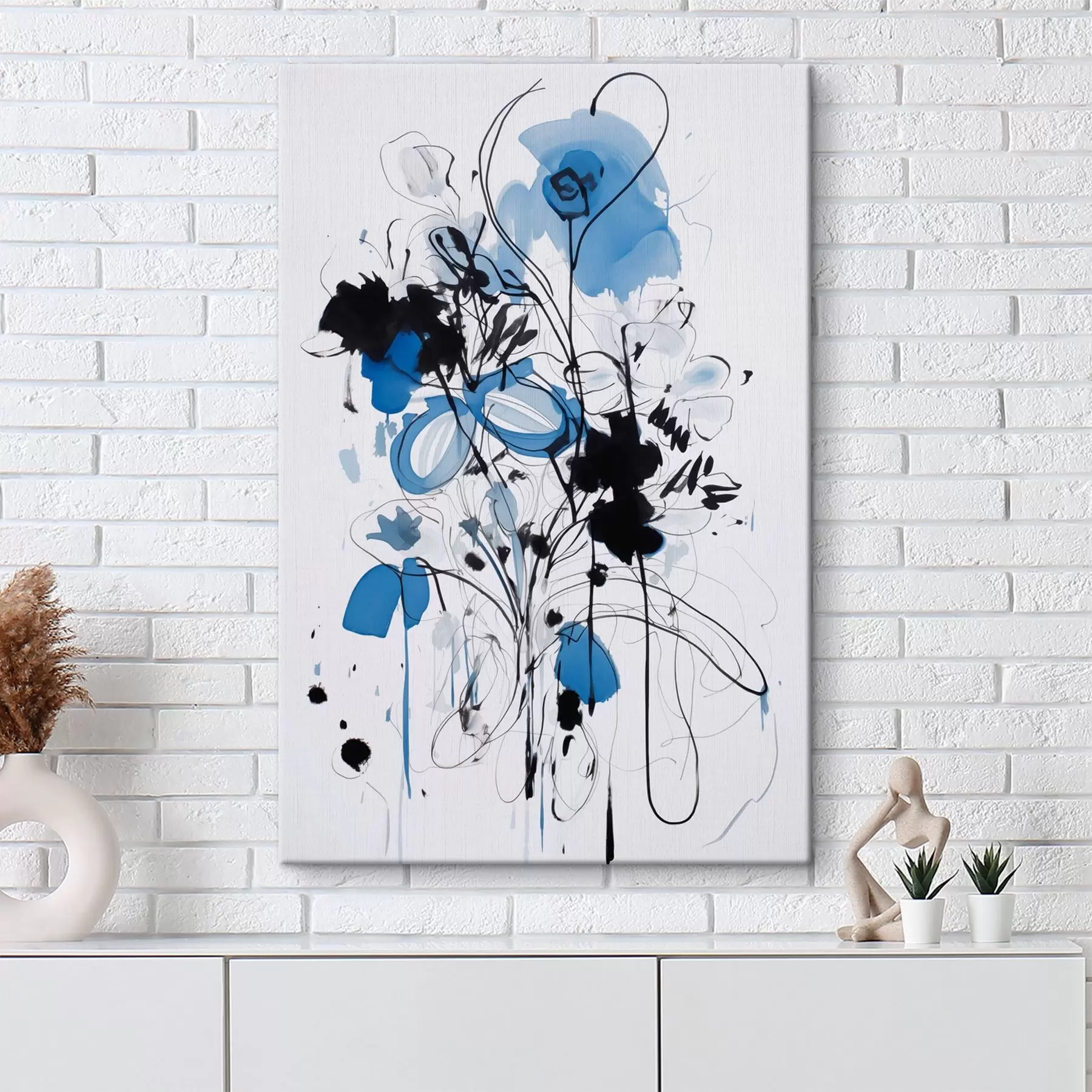 Obraz Abstrakcja z plamami s47490