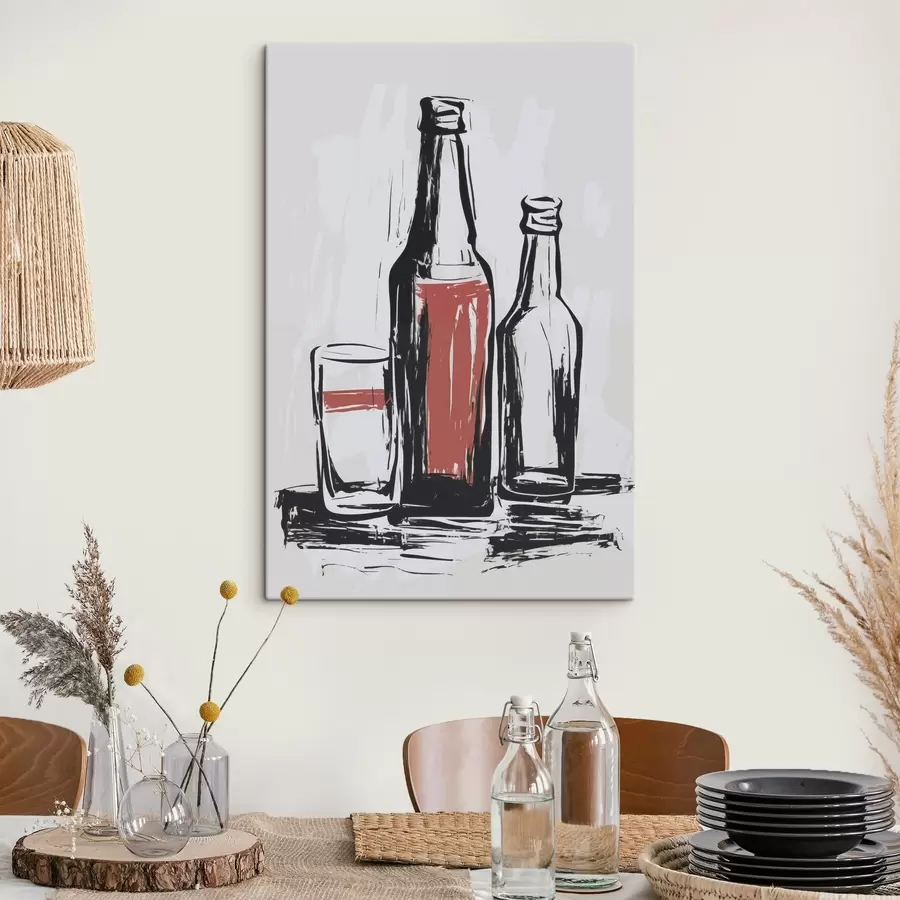Obraz Butelki i szkło s47493