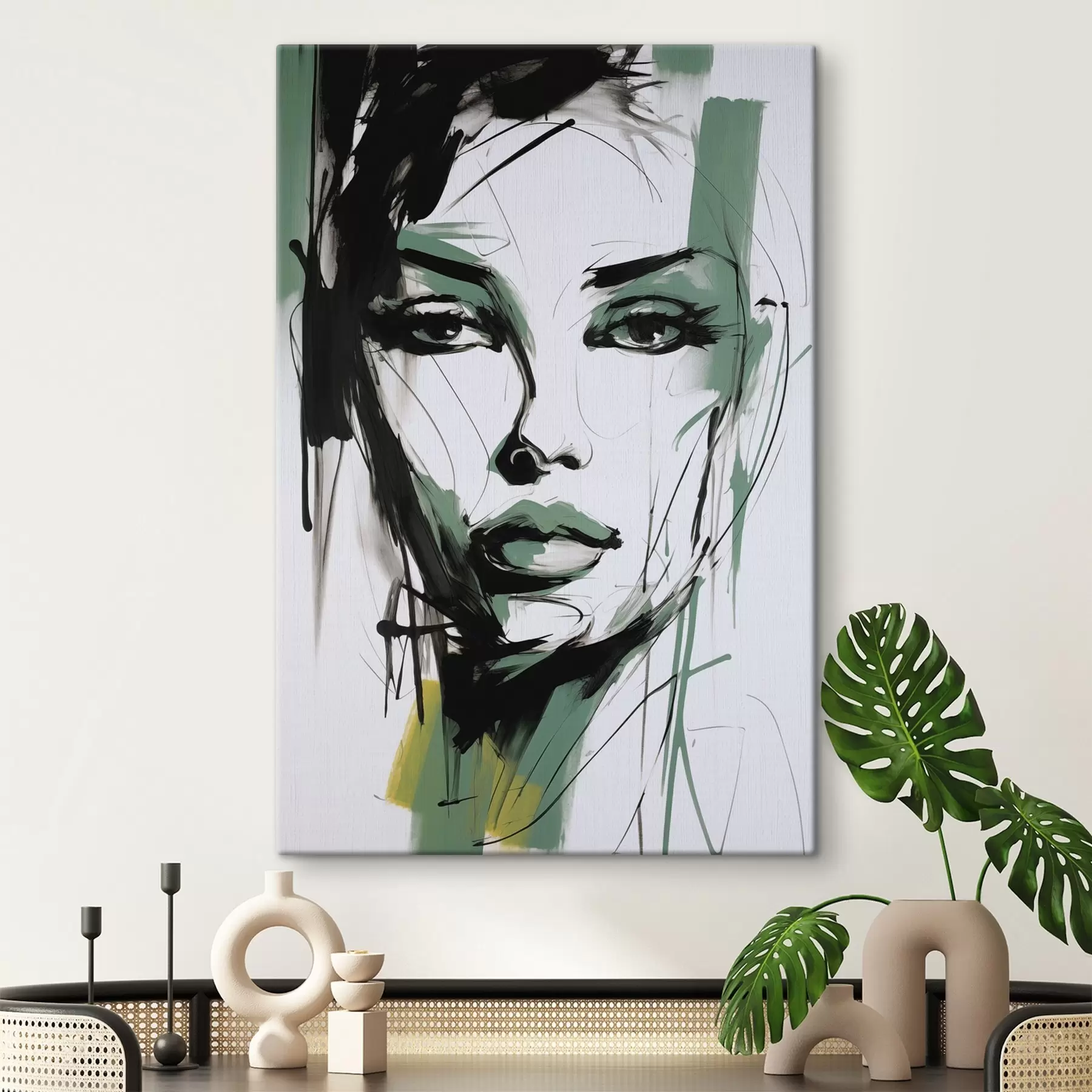 Obraz Abstrakcyjny portret kobiety s47499