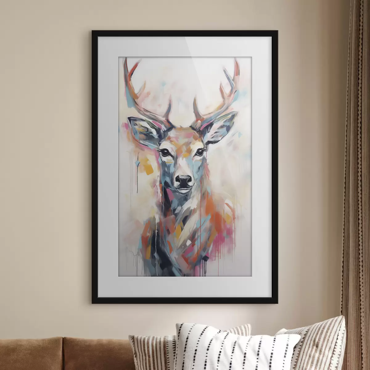 Plakat Obraz imitujący jelenia f47503