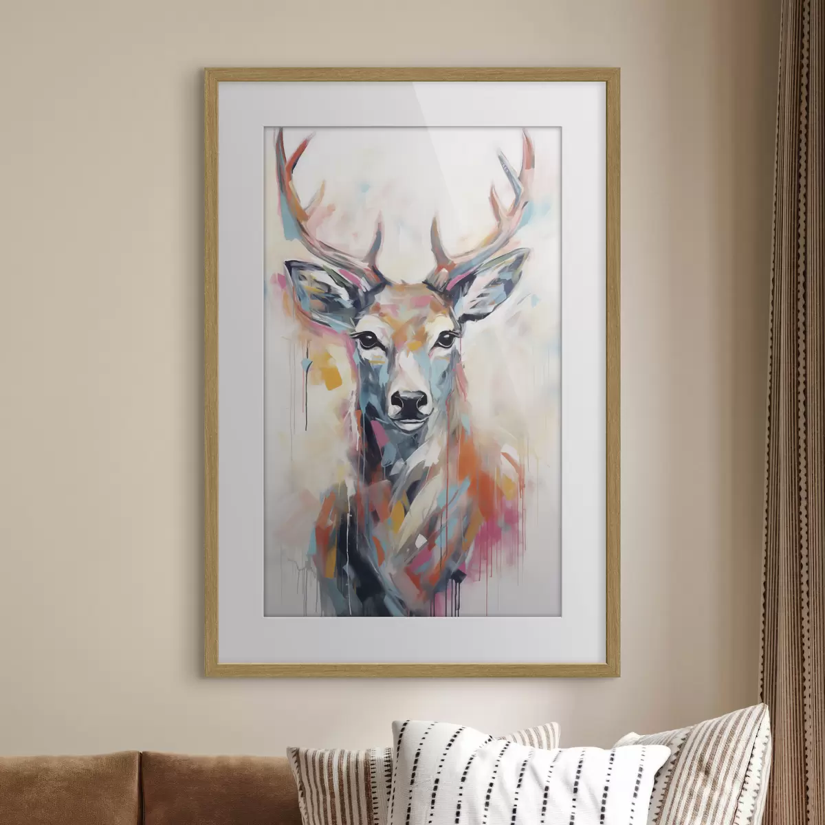 Plakat Obraz imitujący jelenia f47503