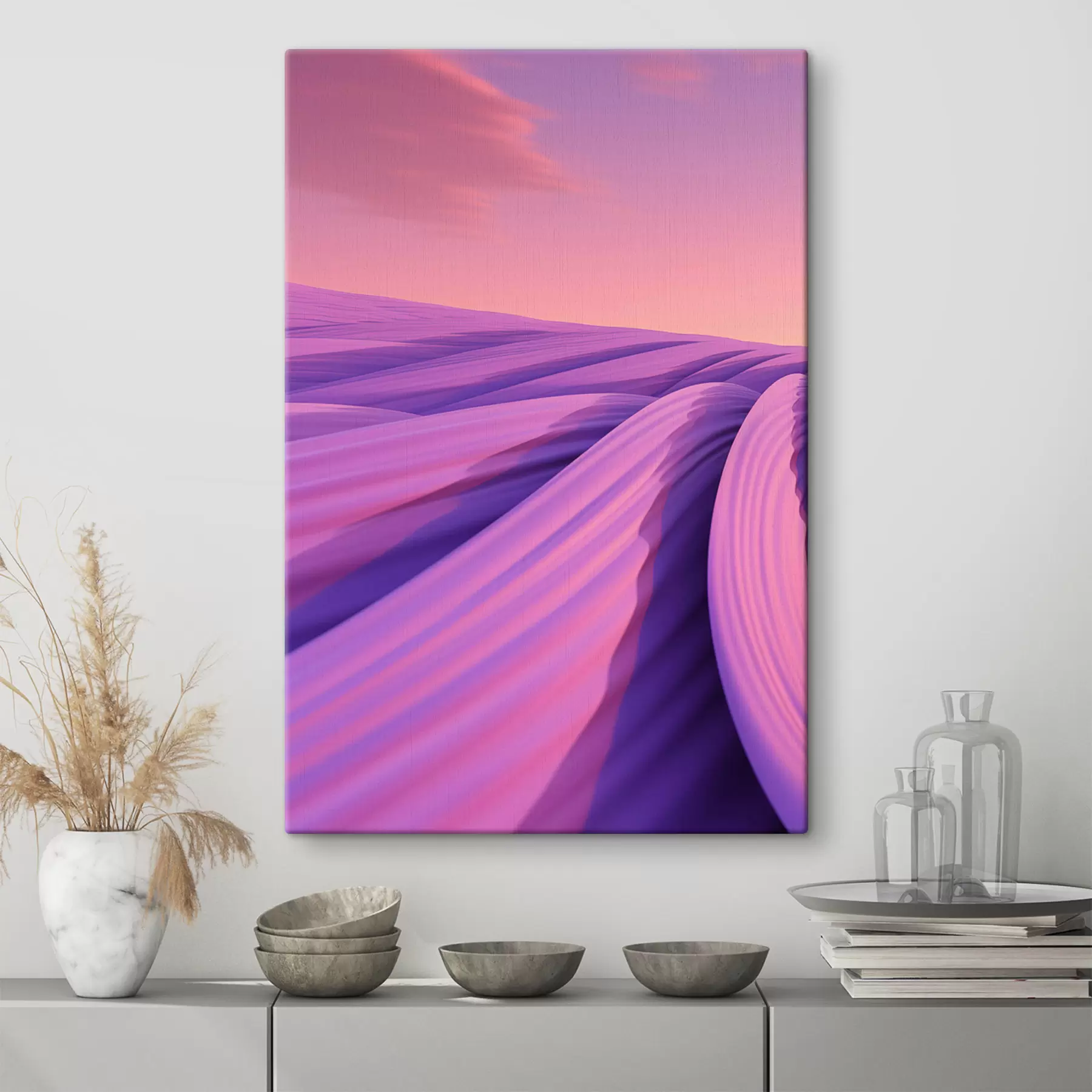 Obraz Abstrakcyjne pole lawendy s47110