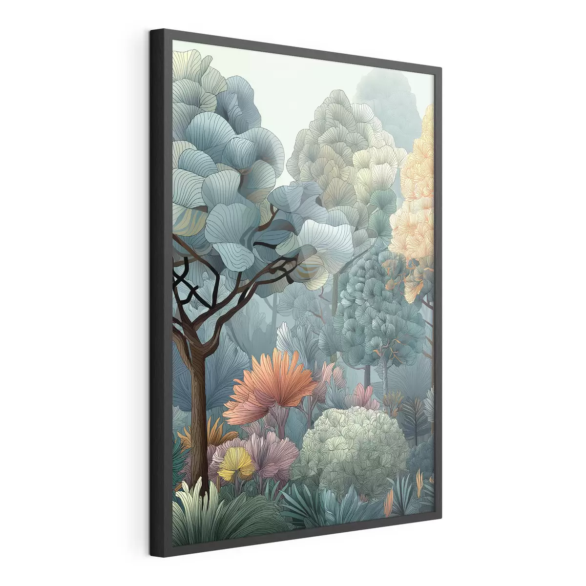 Plakat Las abstrakcyjny f47105