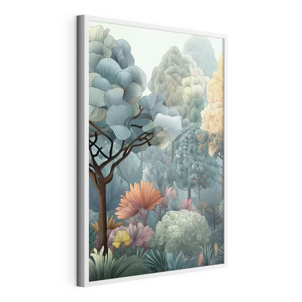 Plakat Las abstrakcyjny f47105