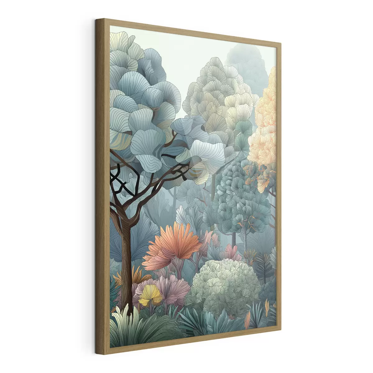 Plakat Las abstrakcyjny f47105