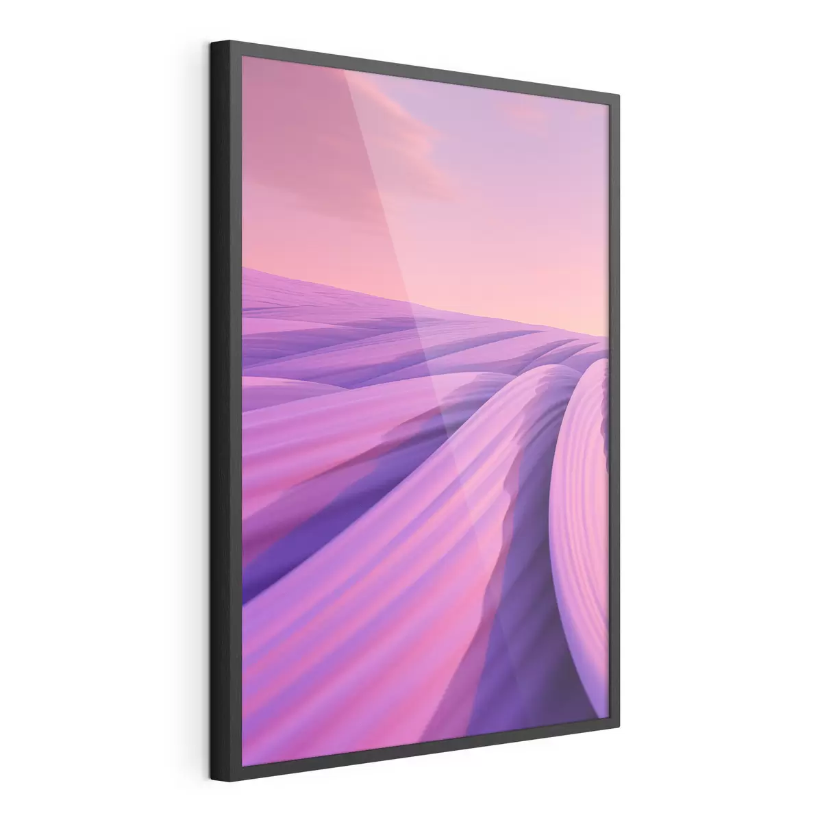 Plakat Abstrakcyjne pole lawendy f47110