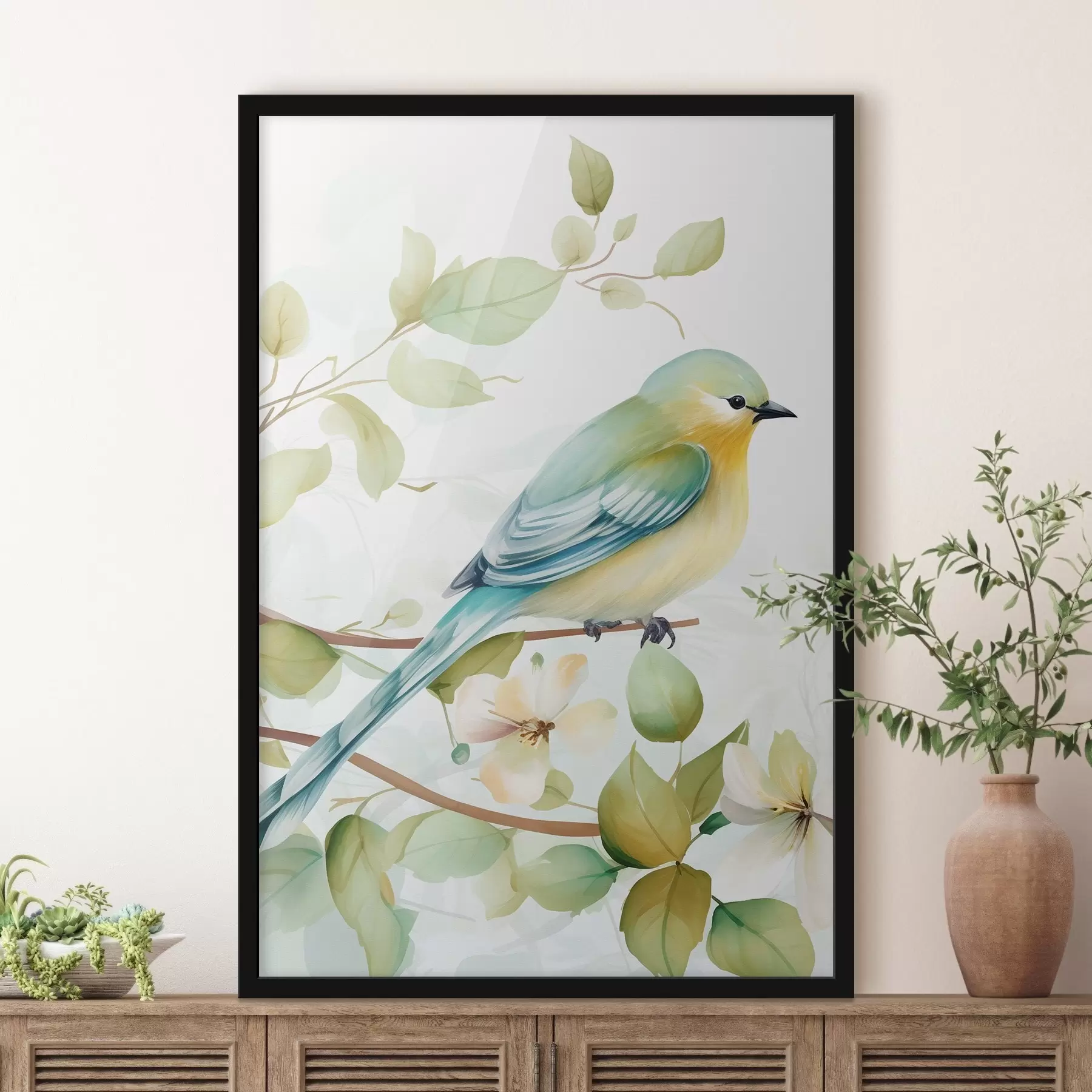 Fototapeta Sikora na gałęzi f46891