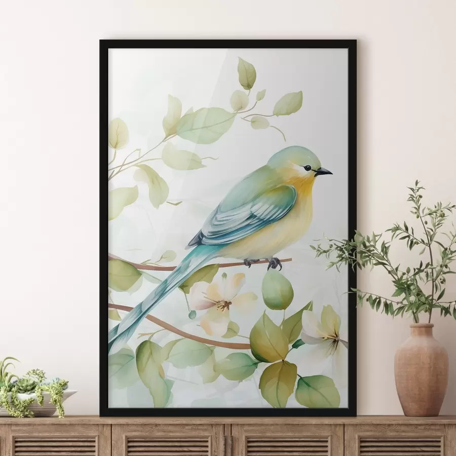 Fototapeta Sikora na gałęzi f46891