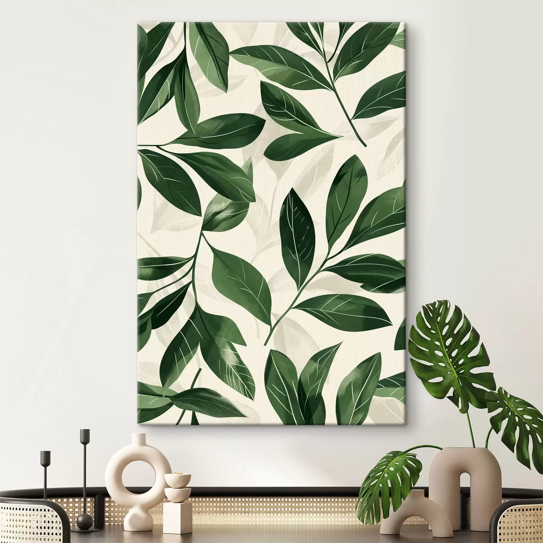 Obraz Babok i liście palmowe s47457