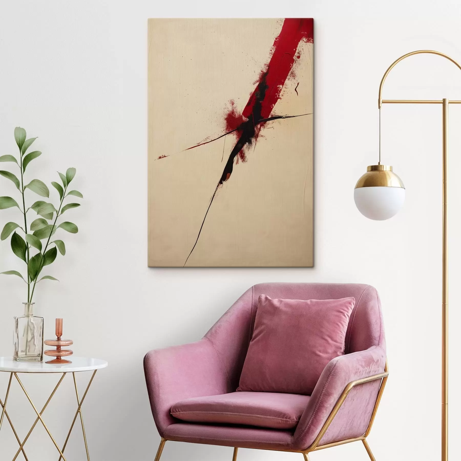 Obraz Czerwony akcent s47461