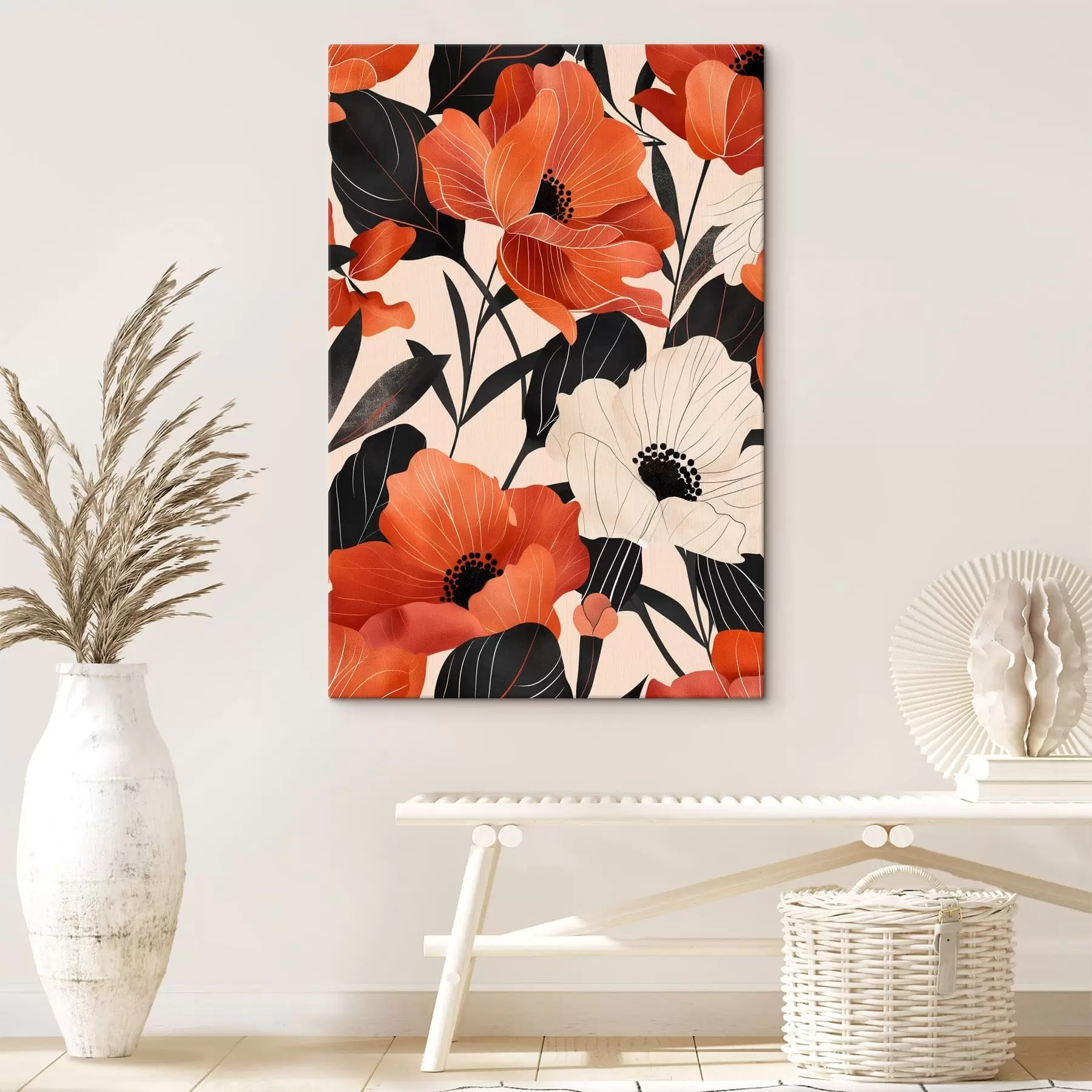 Obraz Duże kolorowe kwiaty s47469