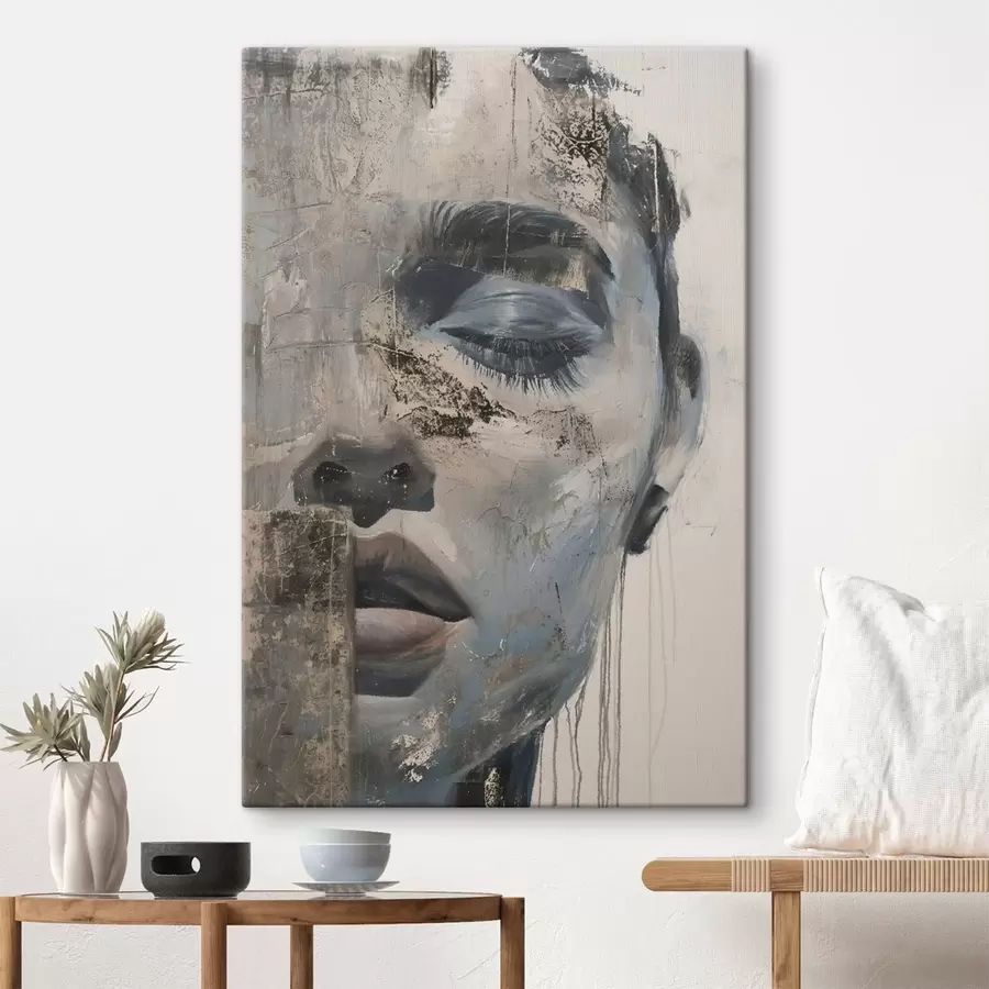 Obraz Minimalistyczny portret s47481