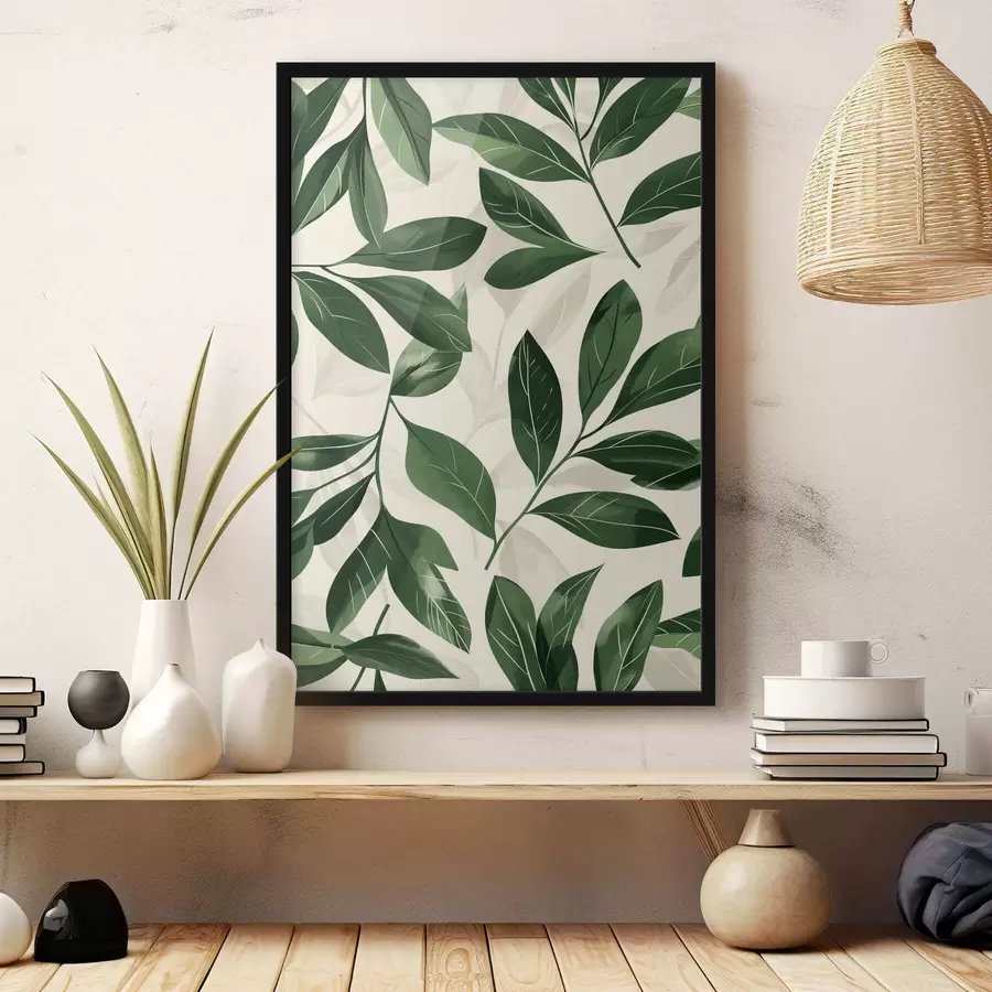 Fototapeta Babok i liście palmowe f47457