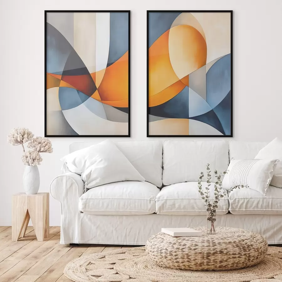 Fototapeta Abstrakcja z geometrycznymi kształtami d00540
