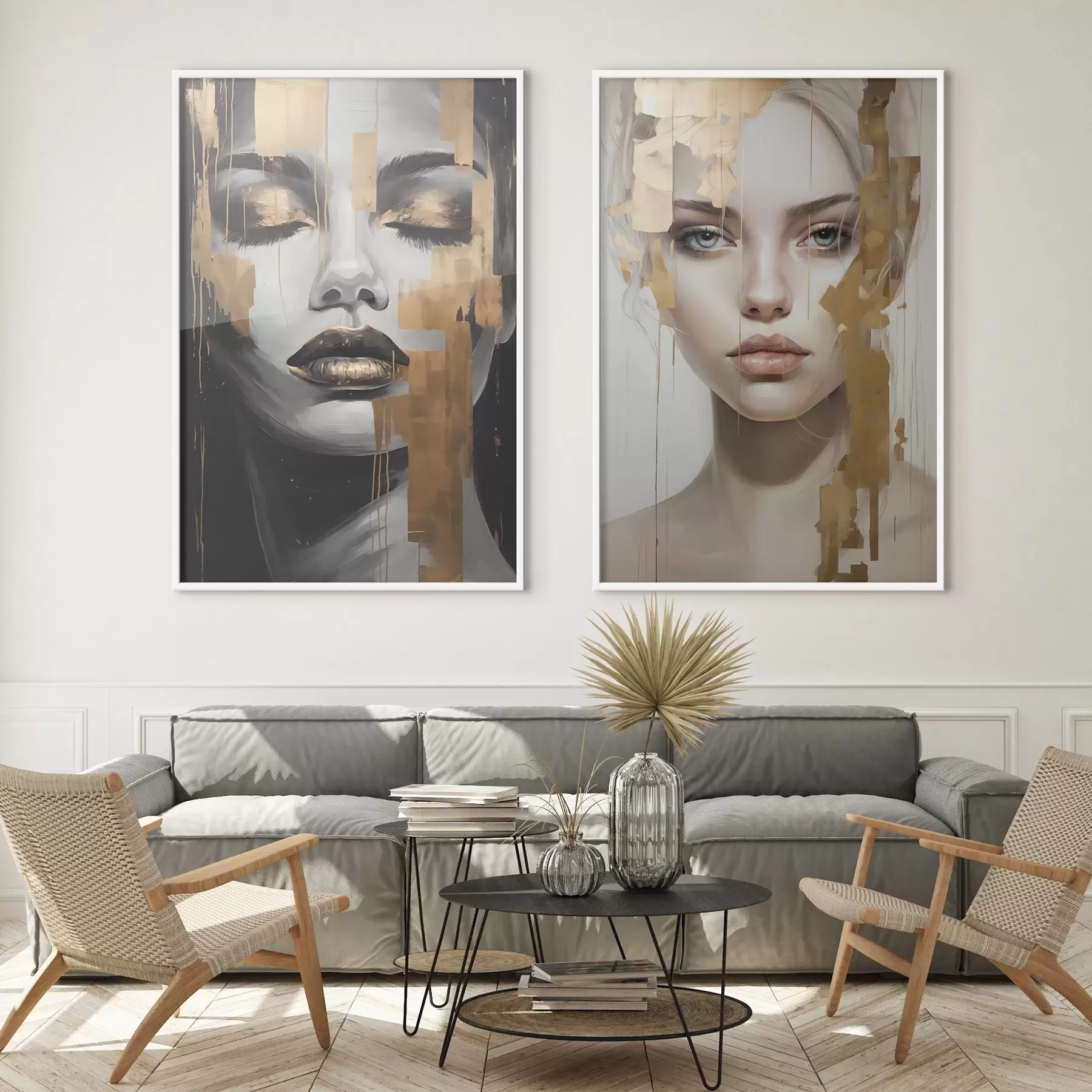 Fototapeta Czarno-biały portret kobiety d00544