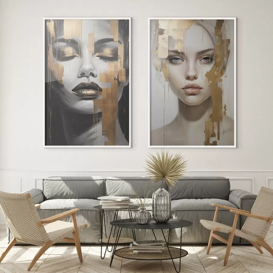 Fototapeta Czarno-biały portret kobiety d00544