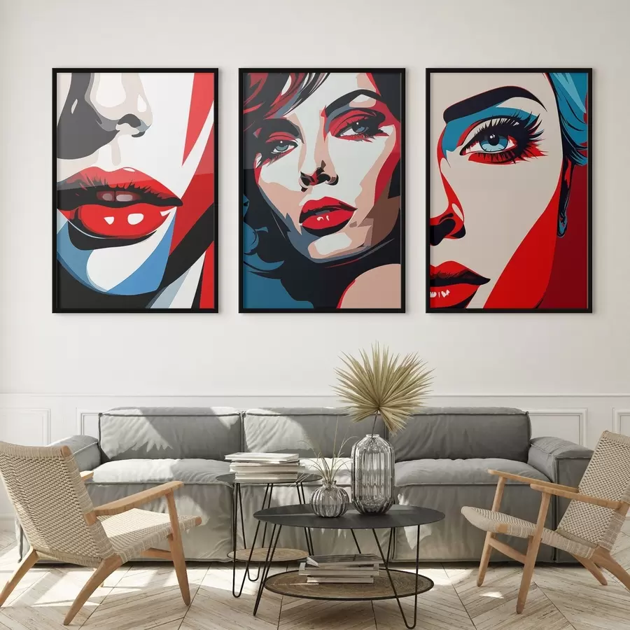 Fototapeta Kolorowe twarze d00558