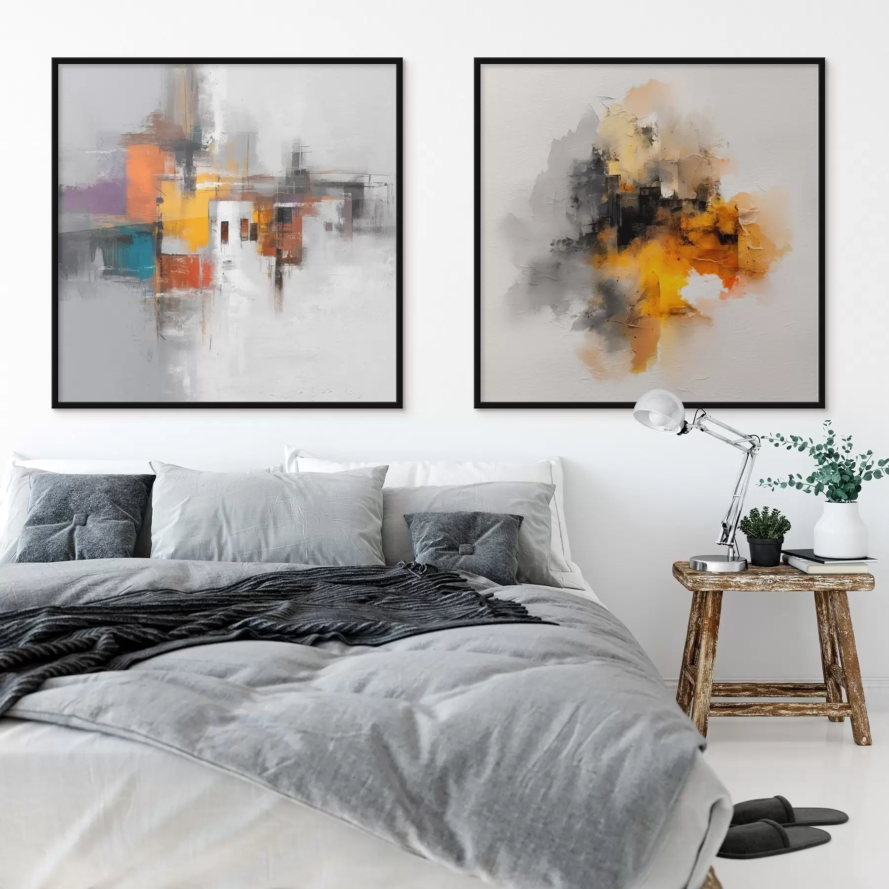 Fototapeta Ekspresyjne miasto: kompozycja artystyczna z kontrastującymi kolorami d00566