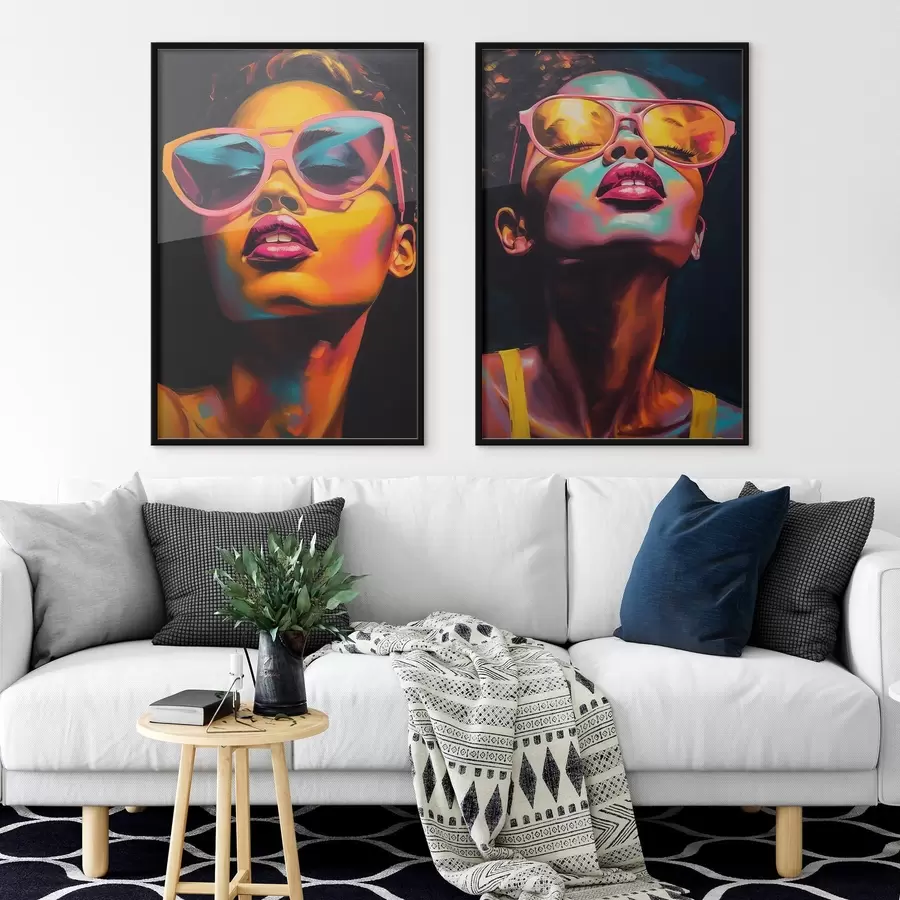 Fototapeta Portrety w farbie d00581