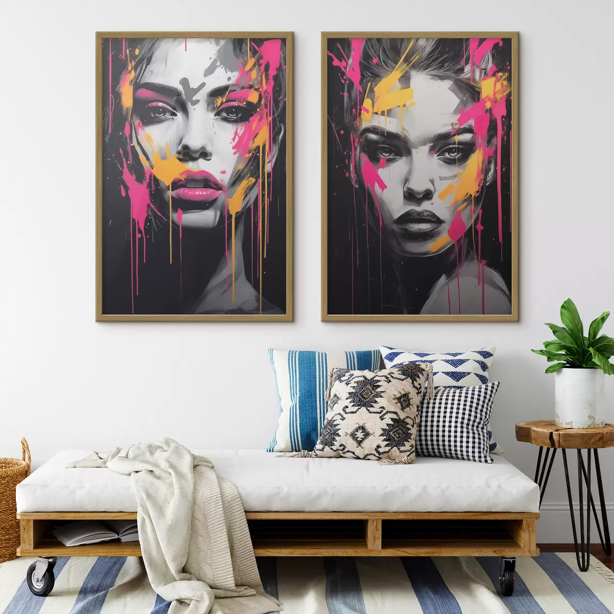 Plakat Portrety w farbie d00584