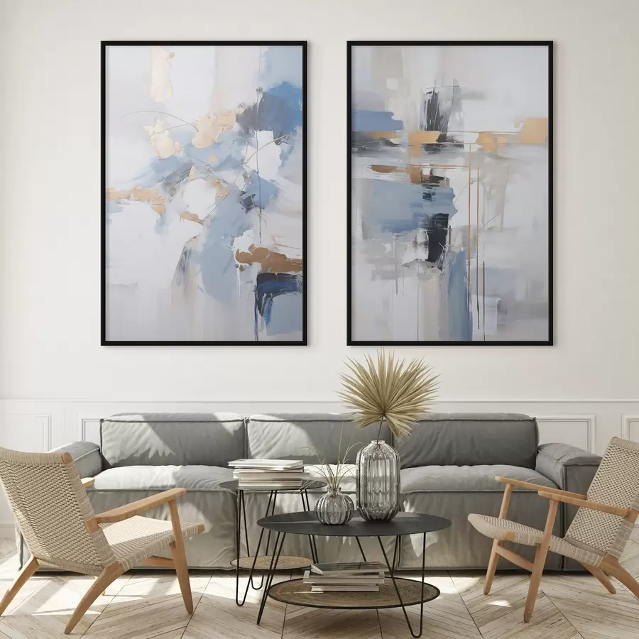 Fototapeta Nowoczesna abstrakcja naśladująca malarstwo d00588