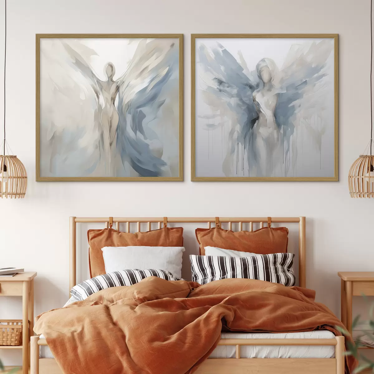 Plakat Abstrakcyjny anioł d00593