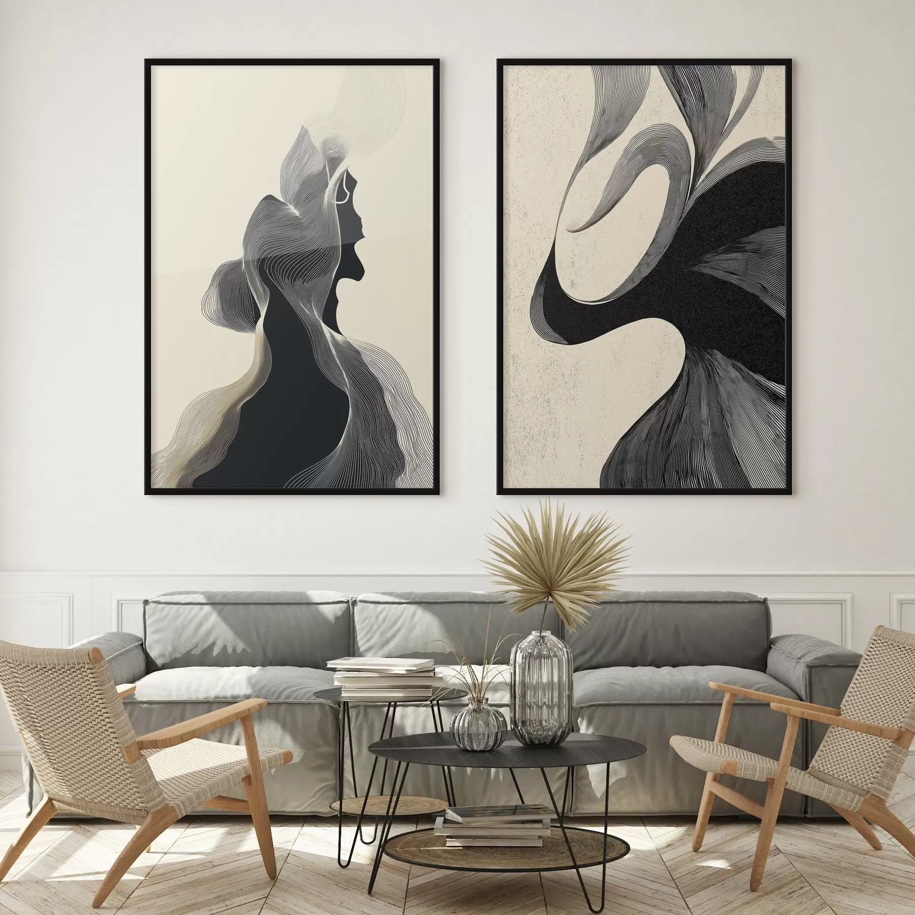 Fototapeta Abstrakcyjny falisty relief z gładkimi krzywiznami d00601