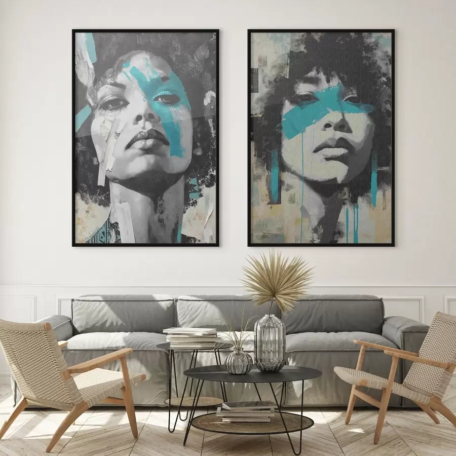 Fototapeta Abstrakcyjna kobieca twarz d00602