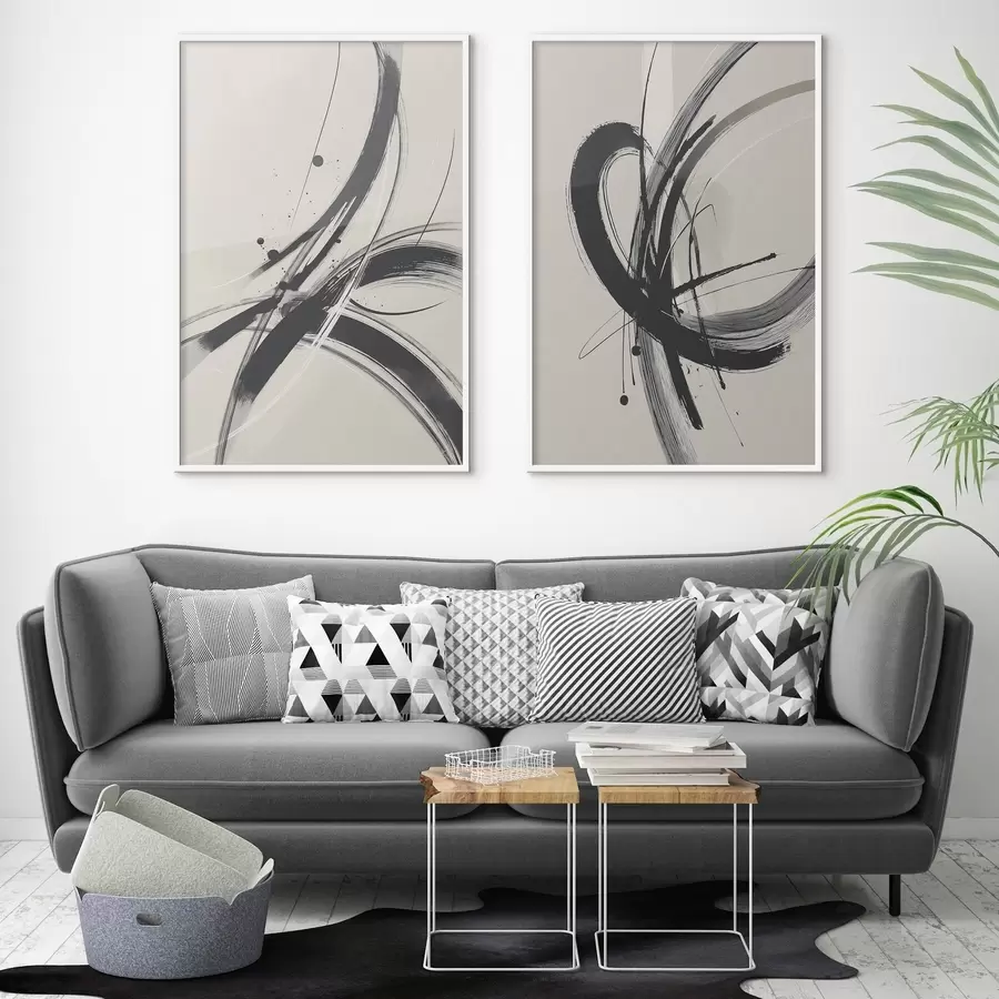 Fototapeta Abstrakcyjne, minimalistyczne pociągnięcia pędzla d00613