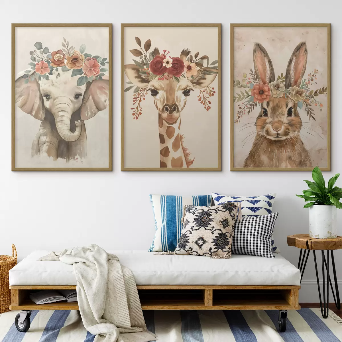 Plakat Śliczne zwierzęta w stylu akwareli d00614