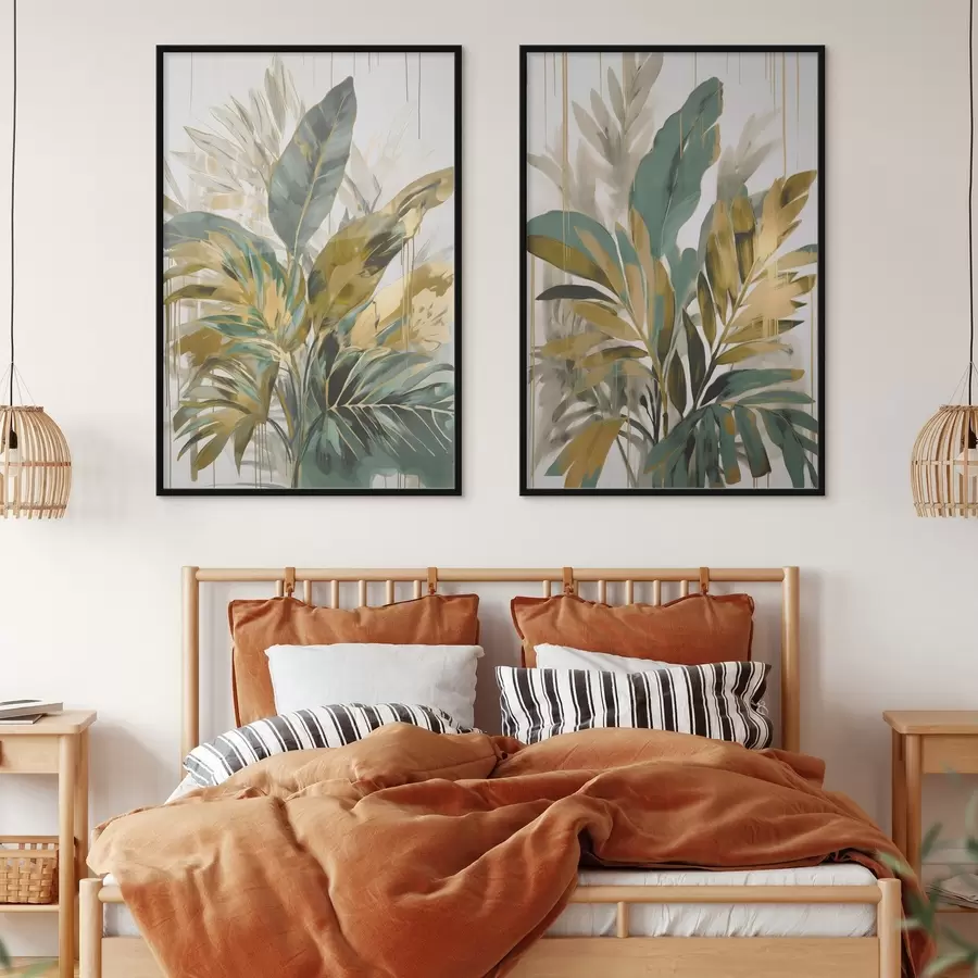 Fototapeta Abstrakcyjne tropikalne liście d00671