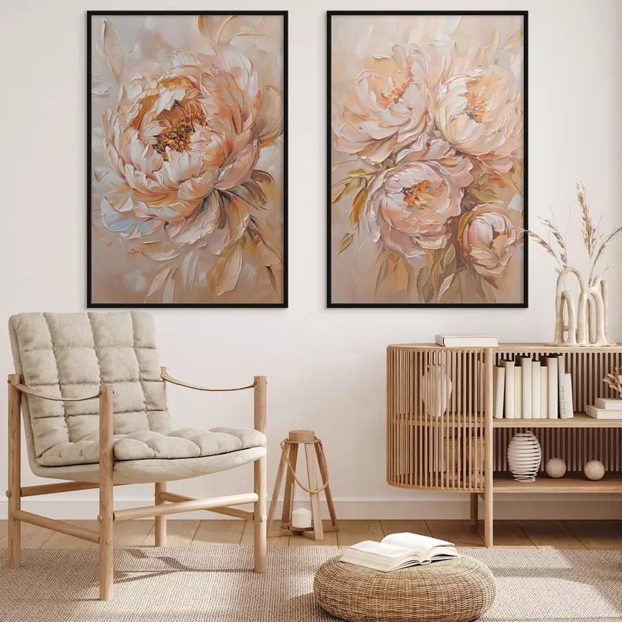 Fototapeta Delikatne abstrakcyjne piwonie d00673