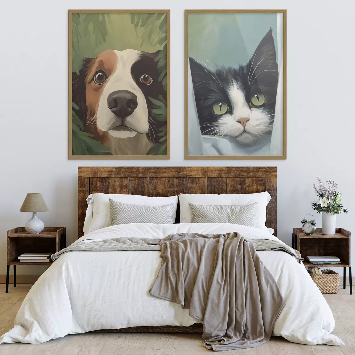 Plakat Pies i kot d00677