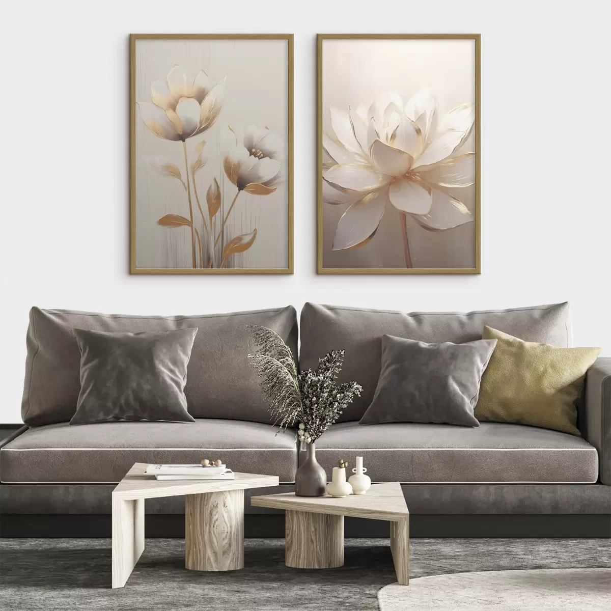 Plakat Kwiatowy duet i lotos d00682