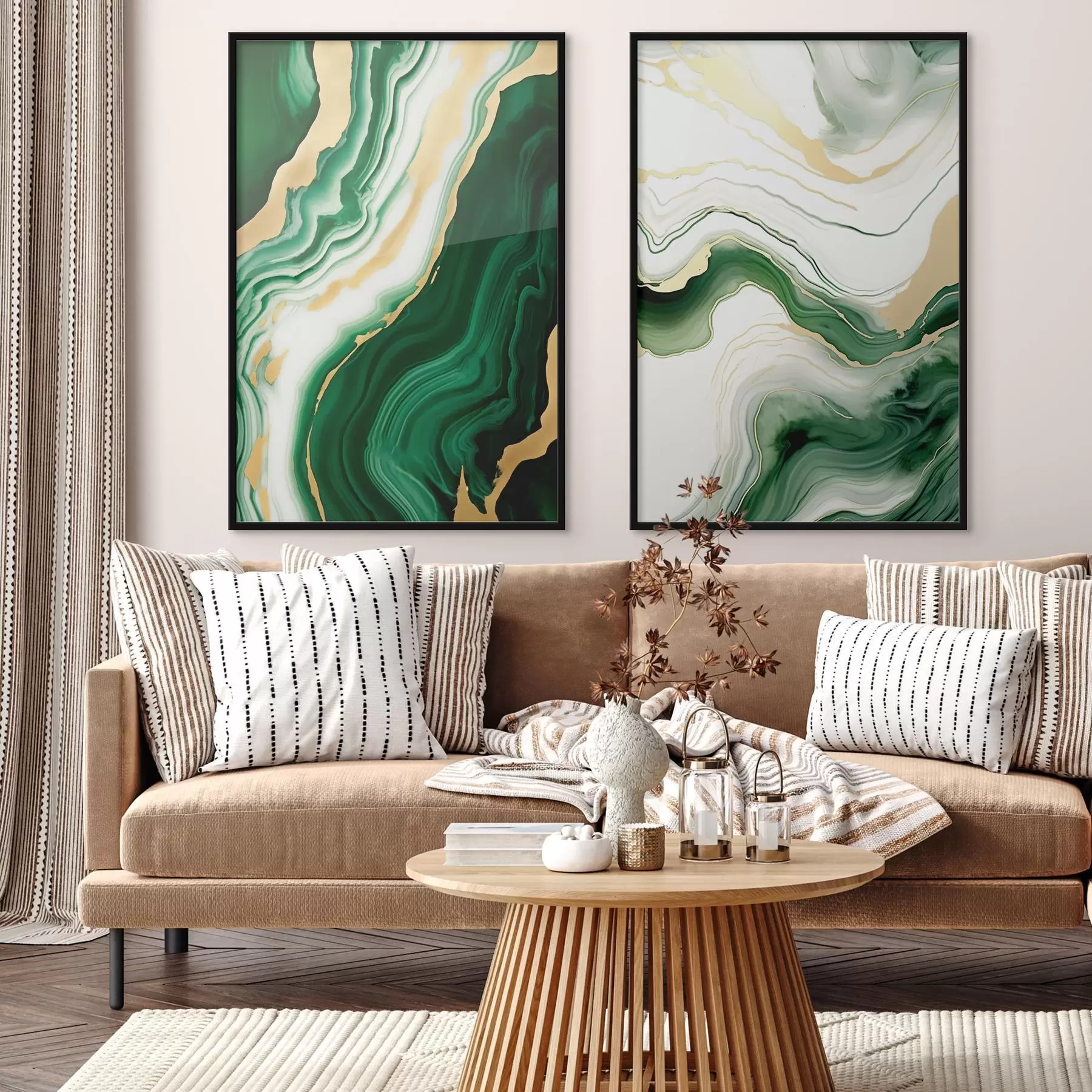 Fototapeta Tekstury zielonego i białego marmuru z pomarańczowo-żółtymi żyłkami d00688